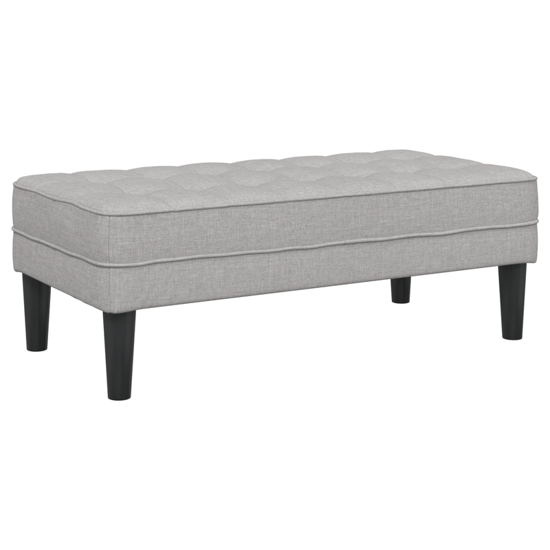 Casa si Gradina - Mobilier - Canapele si coltare - Banchete - Banca, gri nor, 113x57x39 cm, textil - Infinity.ro