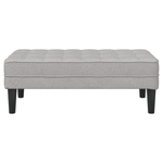 Casa si Gradina - Mobilier - Canapele si coltare - Banchete - Banca, gri nor, 113x57x39 cm, textil - Infinity.ro