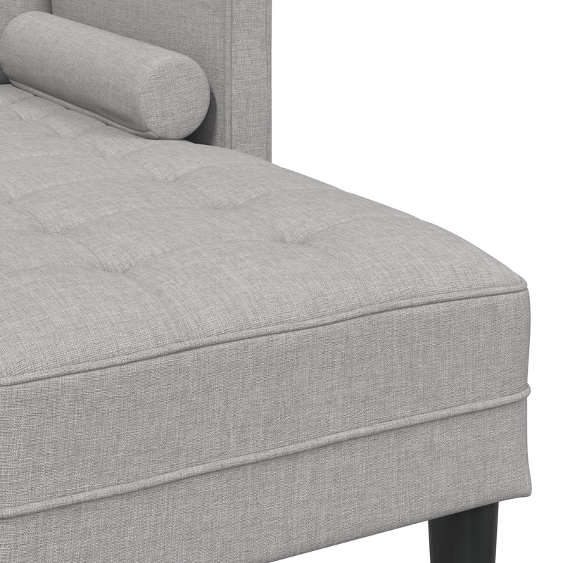 Casa si Gradina - Mobilier - Canapele si coltare - Canapele - Canapea forma L, 3 locuri, gri nor, 160 cm, textil - Infinity.ro