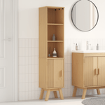 Casa si Gradina - Mobilier - Mobilier baie - Comode baie - Dulap de baie, maro, 35x30x159 cm, lemn masiv de pin - Infinity.ro