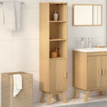 Casa si Gradina - Mobilier - Mobilier baie - Comode baie - Dulap de baie, maro, 35x30x159 cm, lemn masiv de pin - Infinity.ro