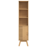 Casa si Gradina - Mobilier - Mobilier baie - Comode baie - Dulap de baie, maro, 35x30x159 cm, lemn masiv de pin - Infinity.ro