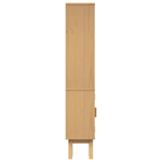 Casa si Gradina - Mobilier - Mobilier baie - Comode baie - Dulap de baie, maro, 35x30x159 cm, lemn masiv de pin - Infinity.ro