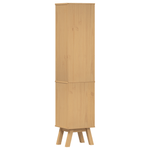 Casa si Gradina - Mobilier - Mobilier baie - Comode baie - Dulap de baie, maro, 35x30x159 cm, lemn masiv de pin - Infinity.ro