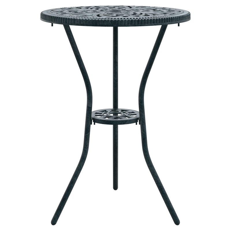 Casa si Gradina - Gradina si terasa - Mobilier exterior - Seturi mobila gradina - Set scaune de gradina, 3 buc., verde, aluminiu turnat - Infinity.ro