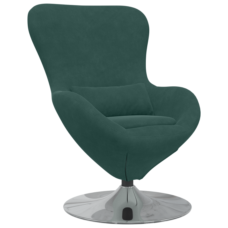 Casa si Gradina - Mobilier - Scaune si fotolii - Fotolii - Fotoliu Tip Ou Catifea Verde Intunecat - Infinity.ro