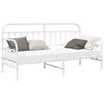 Casa si Gradina - Mobilier - Paturi si accesorii - Paturi - Cadru de pat extensibil , Alb, 75x190 cm, din Otel - Infinity.ro