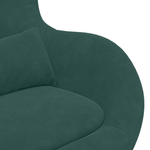 Casa si Gradina - Mobilier - Scaune si fotolii - Fotolii - Fotoliu Tip Ou Catifea Verde Intunecat - Infinity.ro