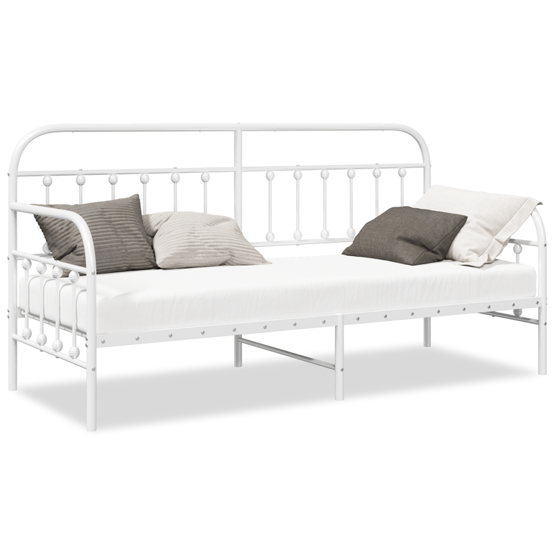 Casa si Gradina - Mobilier - Paturi si accesorii - Paturi - Cadru de pat extensibil , Alb, 75x190 cm, din Otel - Infinity.ro