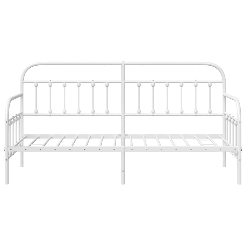 Casa si Gradina - Mobilier - Paturi si accesorii - Paturi - Cadru de pat extensibil , Alb, 75x190 cm, din Otel - Infinity.ro