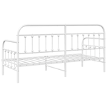 Casa si Gradina - Mobilier - Paturi si accesorii - Paturi - Cadru de pat extensibil , Alb, 75x190 cm, din Otel - Infinity.ro