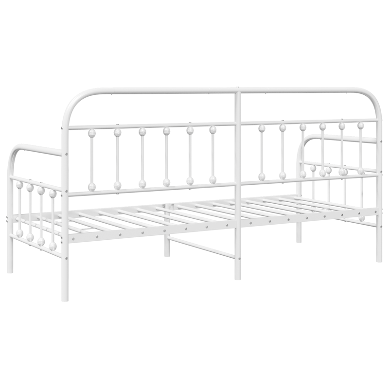 Casa si Gradina - Mobilier - Paturi si accesorii - Paturi - Cadru de pat extensibil , Alb, 75x190 cm, din Otel - Infinity.ro