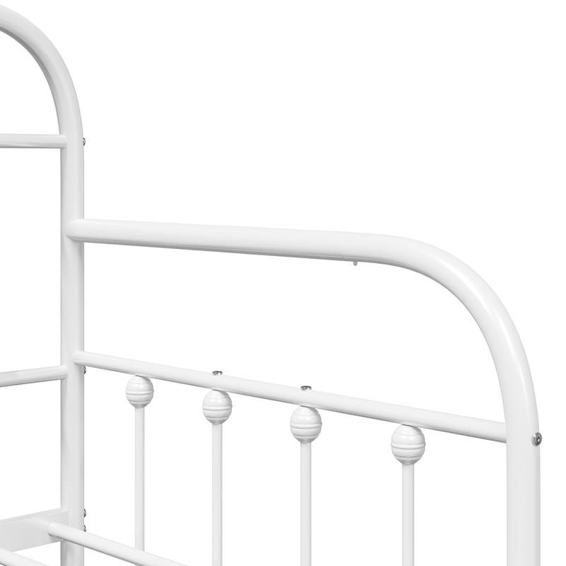 Casa si Gradina - Mobilier - Paturi si accesorii - Paturi - Cadru de pat extensibil , Alb, 75x190 cm, din Otel - Infinity.ro