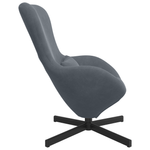 Casa si Gradina - Mobilier - Scaune si fotolii - Fotolii - Fotoliu tip ou, gri inchis, catifea - Infinity.ro