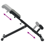 Sport si Outdoor - Fitness - Aparate fitness - Aparate si banci multifunctionale - Banca pentru hiperextensii 120 kg pliabila si ajustabila din otel - Infinity.ro