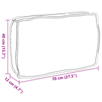 Casa si Gradina - Textile si covoare - Perne si pilote - Perne decorative - Perna pentru suport lombar cu model de frunze 70x40x12 cm stofa Oxford - Infinity.ro