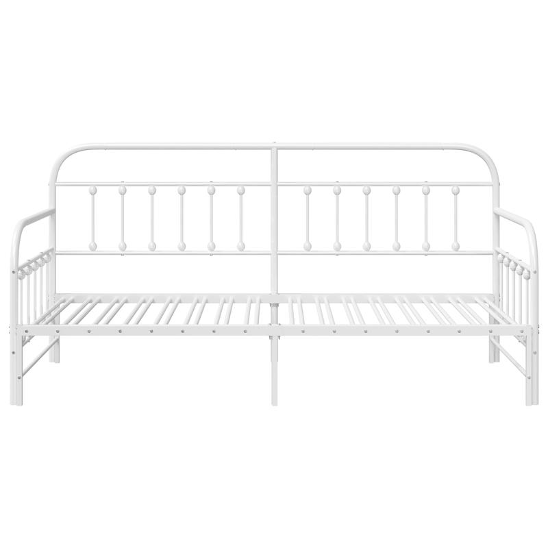 Casa si Gradina - Mobilier - Paturi si accesorii - Paturi - Cadru de zi  cu pat extensibil Alb 100x190 cm Otel - Infinity.ro