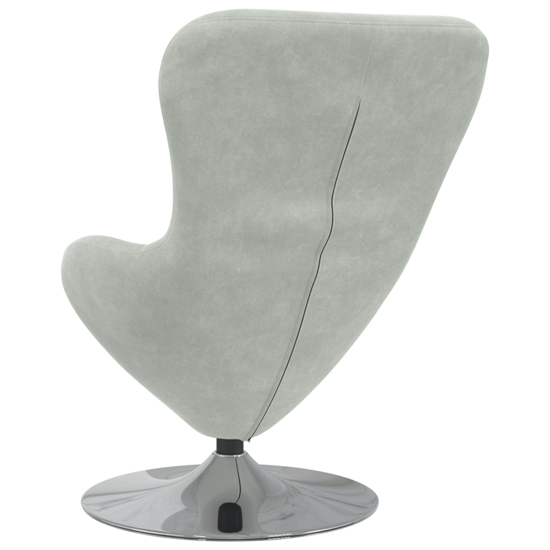 Casa si Gradina - Mobilier - Scaune si fotolii - Fotolii - Fotoliu ou  din catifea gri deschis - Infinity.ro