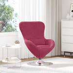 Casa si Gradina - Mobilier - Scaune si fotolii - Fotolii - Fotoliu ou  din catifea rosie bordata - Infinity.ro