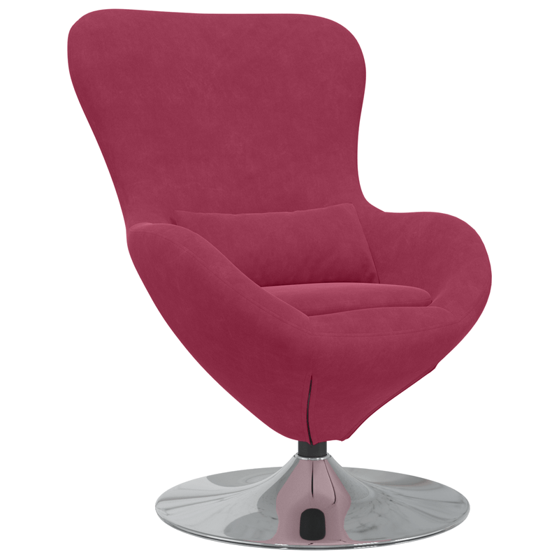 Casa si Gradina - Mobilier - Scaune si fotolii - Fotolii - Fotoliu ou  din catifea rosie bordata - Infinity.ro