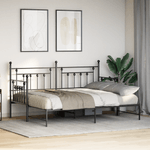 Casa si Gradina - Mobilier - Paturi si accesorii - Paturi - Cadru de pat Daybed cu trunda Negru 80x200 cm Otel - Infinity.ro
