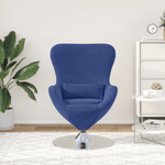 Casa si Gradina - Mobilier - Scaune si fotolii - Fotolii - Fotoliul Ovoid Albastru Politie Velvet - Infinity.ro