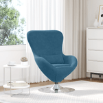 Casa si Gradina - Mobilier - Scaune si fotolii - Fotolii - Fotoliul Egg  din catifea albastra - Infinity.ro
