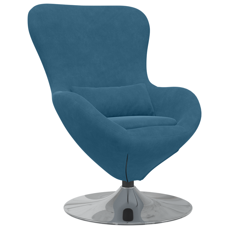 Casa si Gradina - Mobilier - Scaune si fotolii - Fotolii - Fotoliul Egg  din catifea albastra - Infinity.ro