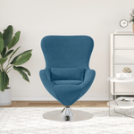 Casa si Gradina - Mobilier - Scaune si fotolii - Fotolii - Fotoliul Egg  din catifea albastra - Infinity.ro
