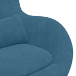 Casa si Gradina - Mobilier - Scaune si fotolii - Fotolii - Fotoliul Egg  din catifea albastra - Infinity.ro