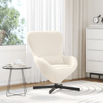 Casa si Gradina - Mobilier - Scaune si fotolii - Fotolii - Fotoliu tip ou, crem, material similar lana - Infinity.ro