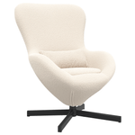 Casa si Gradina - Mobilier - Scaune si fotolii - Fotolii - Fotoliu tip ou, crem, material similar lana - Infinity.ro