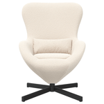 Casa si Gradina - Mobilier - Scaune si fotolii - Fotolii - Fotoliu tip ou, crem, material similar lana - Infinity.ro
