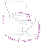 Casa si Gradina - Mobilier - Scaune si fotolii - Fotolii - Fotoliu tip ou, crem, material similar lana - Infinity.ro