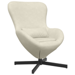 Casa si Gradina - Mobilier - Scaune si fotolii - Fotolii - Fotoliu tip ou, crem, catifea - Infinity.ro