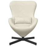Casa si Gradina - Mobilier - Scaune si fotolii - Fotolii - Fotoliu tip ou, crem, catifea - Infinity.ro