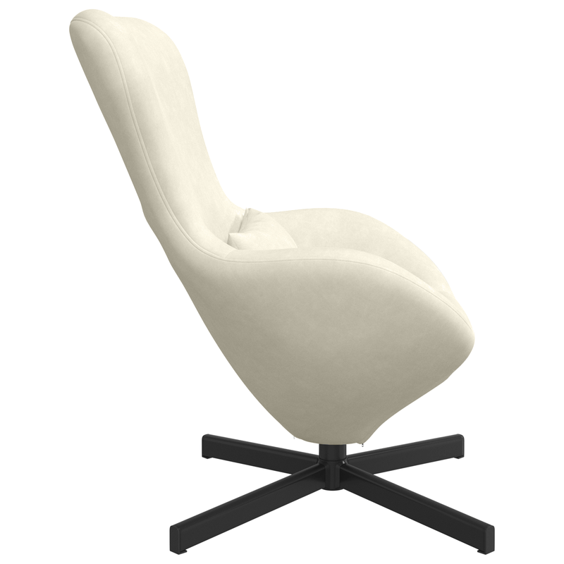 Casa si Gradina - Mobilier - Scaune si fotolii - Fotolii - Fotoliu tip ou, crem, catifea - Infinity.ro