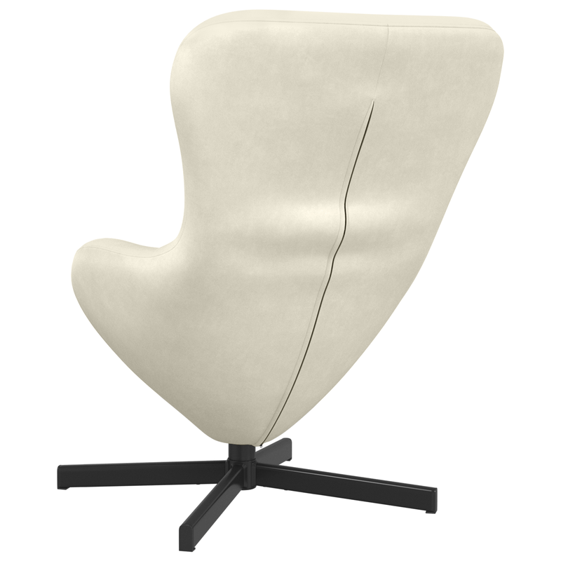 Casa si Gradina - Mobilier - Scaune si fotolii - Fotolii - Fotoliu tip ou, crem, catifea - Infinity.ro