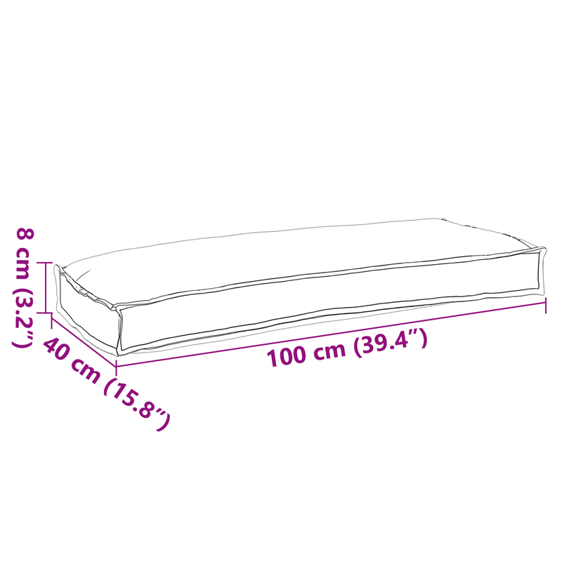 Casa si Gradina - Textile si covoare - Perne si pilote - Perne decorative - Perna pentru banca Antracit 100x40x8 cm Fabrica Oxford - Infinity.ro