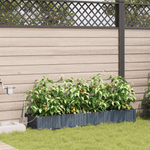 Casa si Gradina - Gradinarit si plante - Plante si ghivece - Ghivece si suporturi - Jardiniere de gradina cu sistem de irigatie, 4 buc. gri deschis - Infinity.ro