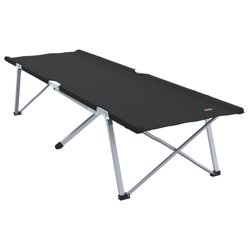 Sport si Outdoor - Camping - Mobilier pentru camping - Alte piese de mobilier pentru camping - Pat pliabil de camping cu geanta de transport Negru 600D Oxford Fabric - Infinity.ro