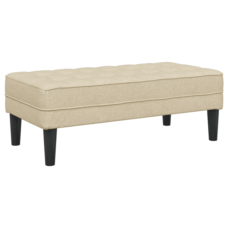 Casa si Gradina - Mobilier - Canapele si coltare - Banchete - Banca, crem, 113x57x39 cm, textil - Infinity.ro