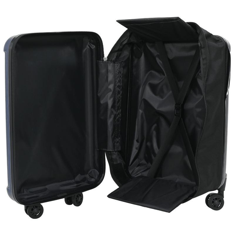 Sport si Outdoor - Articole de voiaj - Genti voiaj - Valiza pliabila Hard Shell 20'' Albastru inchis 34x23x55.5 cm ABS - Infinity.ro