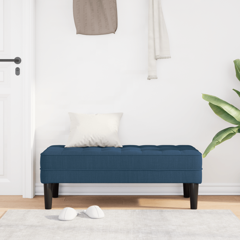 Casa si Gradina - Mobilier - Canapele si coltare - Banchete - Banca, albastru, 113x57x39 cm, textil - Infinity.ro