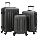 Sport si Outdoor - Articole de voiaj - Genti voiaj - Set de valize 3 piese Carcasa tare Gri inchis 20'' 24'' 28'' ABS - Infinity.ro