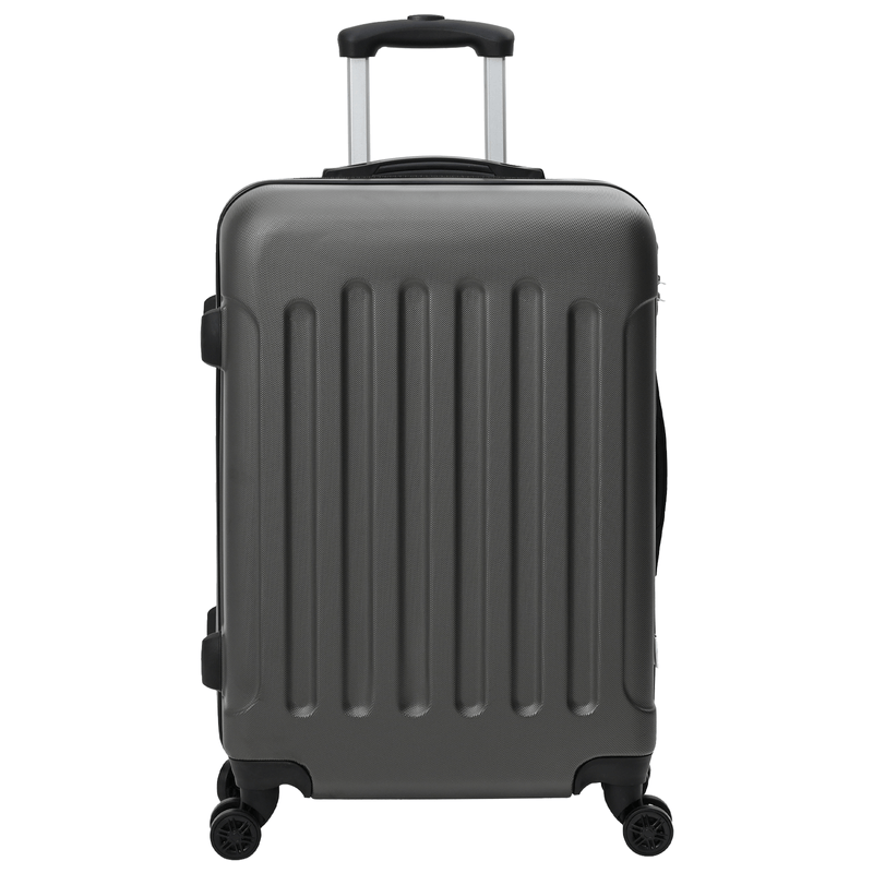 Sport si Outdoor - Articole de voiaj - Genti voiaj - Set de valize 3 piese Carcasa tare Gri inchis 20'' 24'' 28'' ABS - Infinity.ro