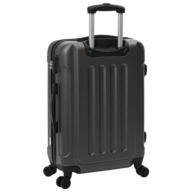 Sport si Outdoor - Articole de voiaj - Genti voiaj - Set de valize 3 piese Carcasa tare Gri inchis 20'' 24'' 28'' ABS - Infinity.ro