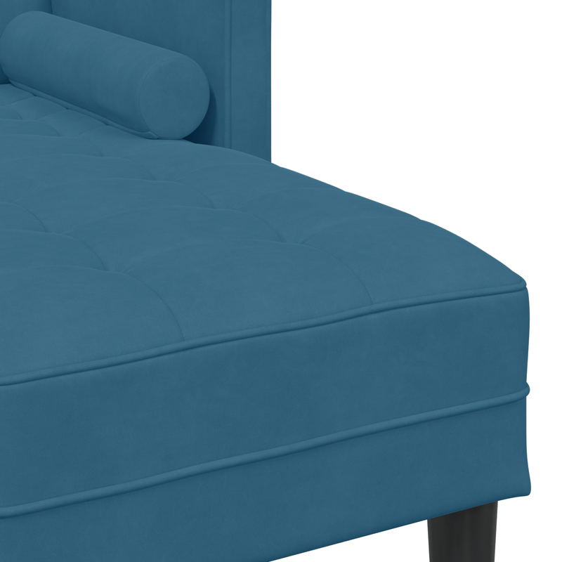 Casa si Gradina - Mobilier - Canapele si coltare - Canapele - Canapea L Albastra 173x131x67 cm Catifea - Infinity.ro