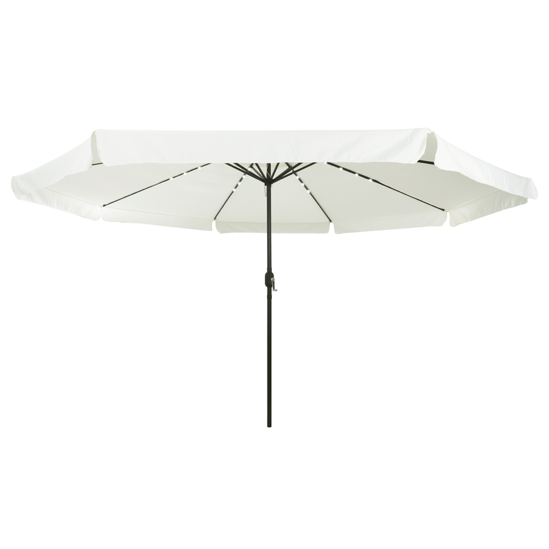 Casa si Gradina - Gradina si terasa - Umbrele si pavilioane - Umbrele - Umbrela de gradina cu LED-uri, ø395x245 cm, alb nisipiu - Infinity.ro