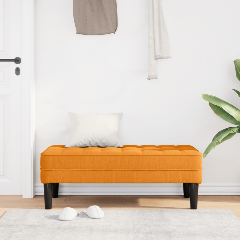 Casa si Gradina - Mobilier - Canapele si coltare - Banchete - Banca, galben inchis, 113x57x39 cm, textil - Infinity.ro